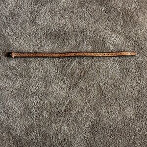 Elegant Brown Carved Belt